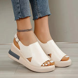2025 Comfortable Platform Wedge Sandals Suitable for Women's Open Toe Design All Season Casual Shoes, Suitable for Daily Wear