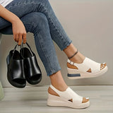 2025 Comfortable Platform Wedge Sandals Suitable for Women's Open Toe Design All Season Casual Shoes, Suitable for Daily Wear