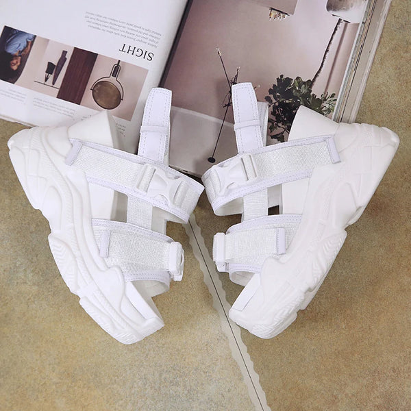 Platform Sandals Women 12cm 2025 High Heels Sexy Open-toed Sandals Wedge Increased Shoes Ladies Beach Summer Sandalia Casual