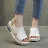 2025 Comfortable Platform Wedge Sandals Suitable for Women's Open Toe Design All Season Casual Shoes, Suitable for Daily Wear