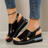 2025 Comfortable Platform Wedge Sandals Suitable for Women's Open Toe Design All Season Casual Shoes, Suitable for Daily Wear