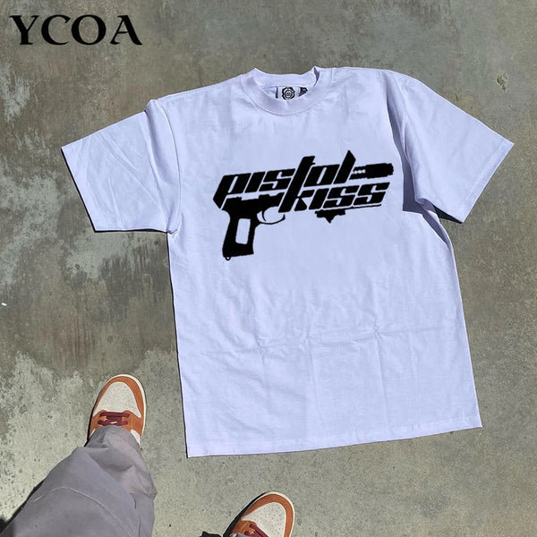 Oversized T-Shirt Men Clothing Summer Cotton Hip Hop Aesthetic Short Sleeve Graphic Streetwear 90s Vintage Harajuku Y2k Top Tees